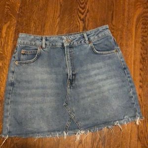 TOPSHOP mini denim skirt